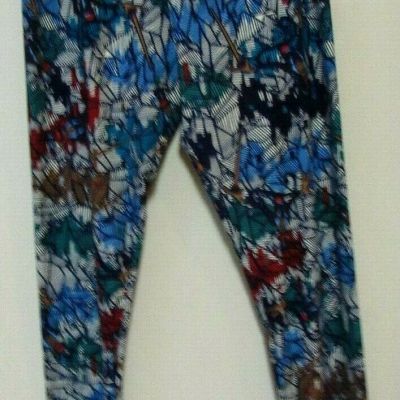 S20 LULA ROE WOMENS MULTI KNIT LEGGINGS POLY/SPANDEX SZ TALL & CURVY