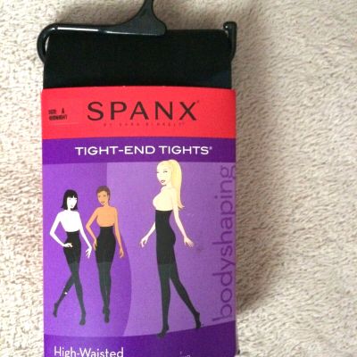 SPANX sz A Midnight  High Waisted Body Shaping Tights  Style 167 NWT