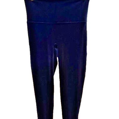 Holiday SPANX Womens Royal Blue High Waist Velvet Leggings Size XL Classic