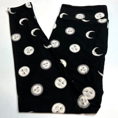 NEW LuLaRoe TC Leggings BLACK WHITE Space Sol SUN MOON Galaxy Crescent Celestial