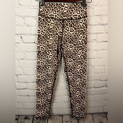 Zyia Active Leggings Scrunch Butt Leopard Animal Print Gym Yoga Workout Womens 4