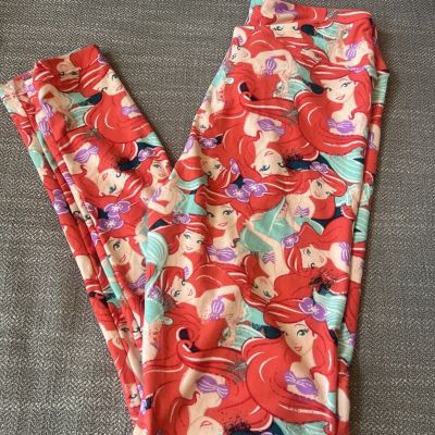 Ariel The Little Mermaid LulaRoe Leggings One Size Disney