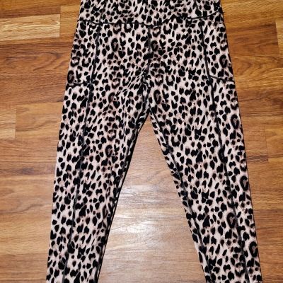 Victoria Secret High Waisted Leggings  Cheetah Size 16