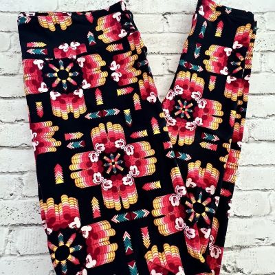 LuLaRoe DISNEY Leggings Retro Mickey  Mouse Tall & Curvy TC