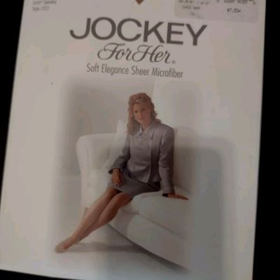 New  Jockey Control Top Pantyhose Reinforced Toe Women's Med-Tall Cafe Creme