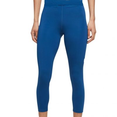 Nike Womens Plus Size Pro Cropped Leggings Size:3X Color:Court Blue/White