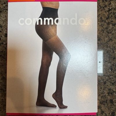 Commando Womens Black Ultimate Opaque Tights Size Small