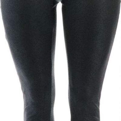 All Worthy Hunter McGrady Ultimate Tall Faux Lether Legging Black 2X NWOT (332)