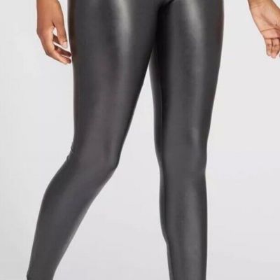 ASSETS by SPANX Women's Faux Leather Leggings PLUS SIZE 1X Black