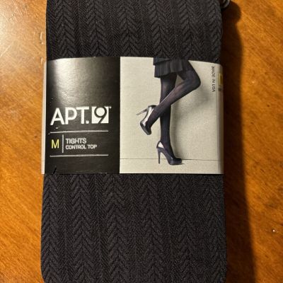 Apt. 9 Tights Control Top Size Medium Black Tie