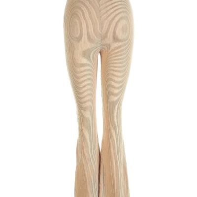 Topshop Women Brown Leggings 4 Petites