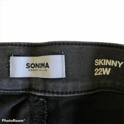 Sonoma Women’s Gray Skinny Pull On Leggings Sz 22W