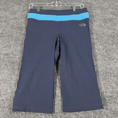 The North Face Pants Womens Size Medium Blue Workout Yoga Capri Soft Material