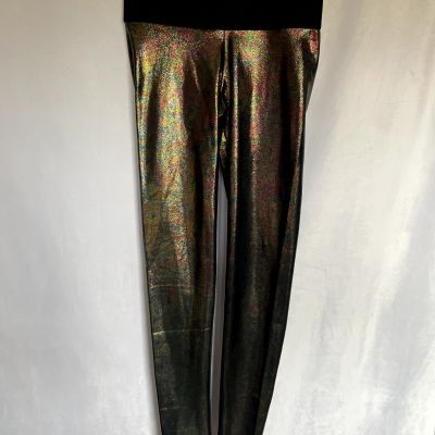 CUTE BOOTY WOMEN'S LEGGINGS Size: SMALL OIL SLICK DISCONTINUED STYLE NWOT
