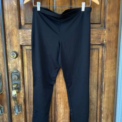 Hue Black Leggings Women’s L Stretch Plain