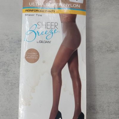 Womens Sheer Breeze Gildan Control Panty Sheer Toe C Black Solid