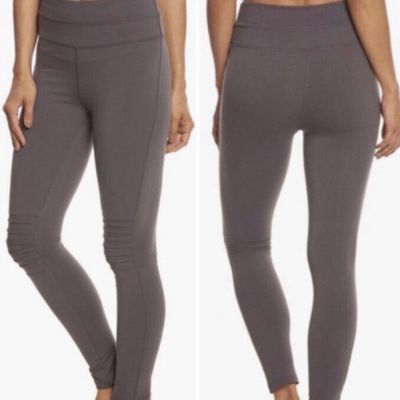 FP Movement -108 by Free People Gray City Slicker Pull On Moto Style Leggings S