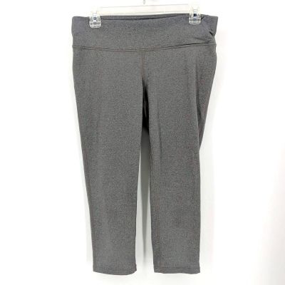 Prana Ashley Activewear Yoga Capri Crop Leggings Heather Gray Women's Size Large