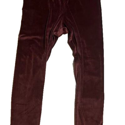 Old Navy Women's Burgundy Velvet Holiday Dressy Business Casual Leggings SZ XL