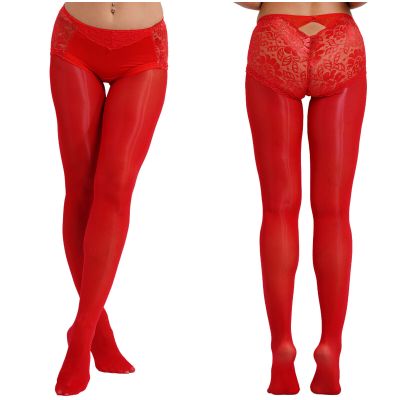 Womens Pantyhose Oil Tights Transparent Bodystockings Stretchy Stockings Dance