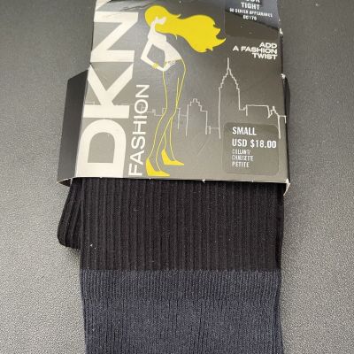 Women's DKNY Colorblock Tights, Size Small- Black   1572