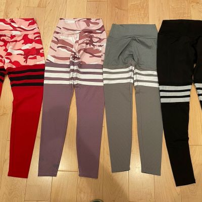 4 Pairs Thigh High women’s leggings with Pocket Size S/M Fits Like 6-8