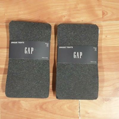 2 pair of womens gap gray opaque tights size m/l. Brand new with tags