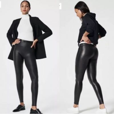 Spanx Faux Leather Leggings Women’s Small Black