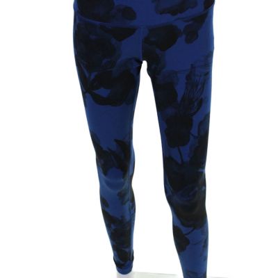 Lululemon Womens Stretch Floral Low-Rise Activewear Ankle Leggings Blue Size 6