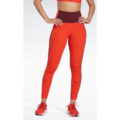 NWT Reebok Red LUX PERFORMANCE SPEEDWICK 7/8 LENGTH Casual Leggings Small