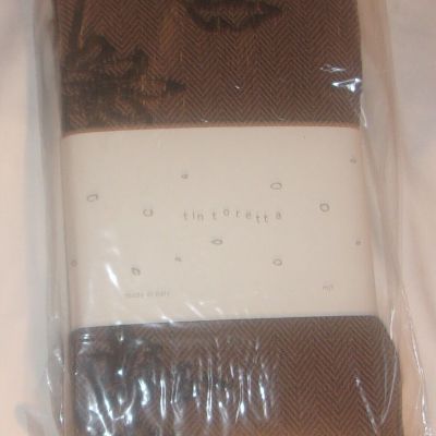 WOMEN'S ANTHROPOLOGIE DESIGN TIGHTS MADE IN ITALY SIZE M/L NEW IN PACKAGE