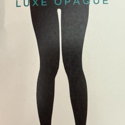 Berkshire Luxe Opaque Tights Size 3X -4x Black Control Top Slimming Level 2