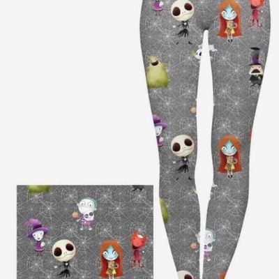 Nightmare Before Christmas Characters Halloween Leggings So Soft Plus Size 20-24