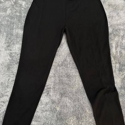 NWT Ashley Stewart Woman Ponte Black Dressy Leggings Sz 22/24 Skinny  Wide Band