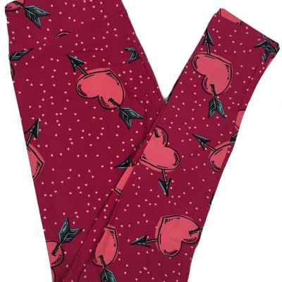 LulaRoe OS Leggings Hearts Valentine Day Love Wedding Women One Size NWT LLR