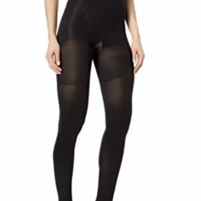 ASSETS RED HOT LABEL BY SPANX HIGH WAIST SHAPING TIGHTS Size 7 / G  BLACK