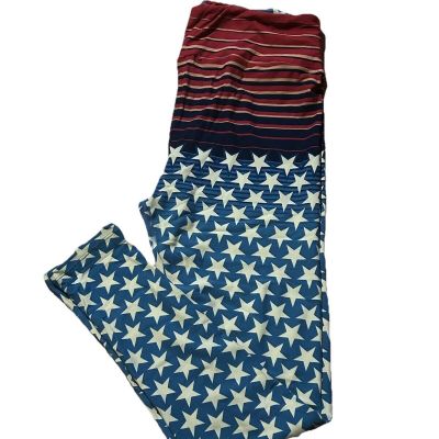 LuLaRoe Tc Leggings Americana Flag