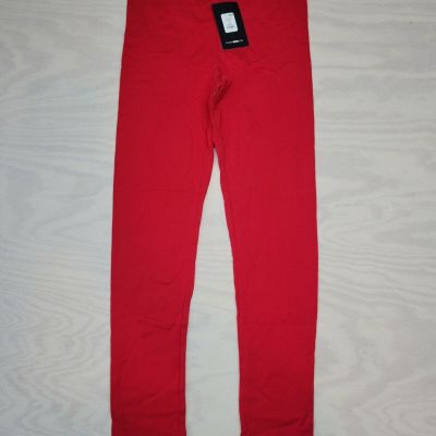 Fashion Nova Women's Size Large Leggings Red Lean On Me Leggings Stretch New