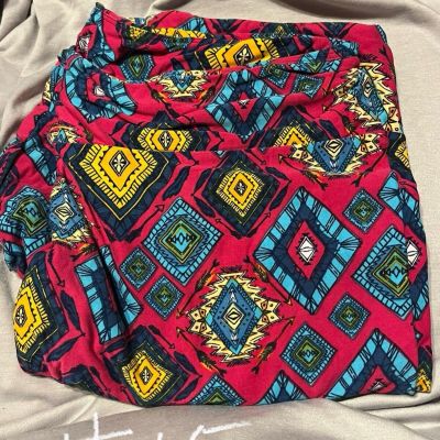 LuLaRoe TC 2 Leggings Aztec #15