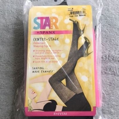 Star Power By Spanx Shaping Tights Nouveau Print Size B New