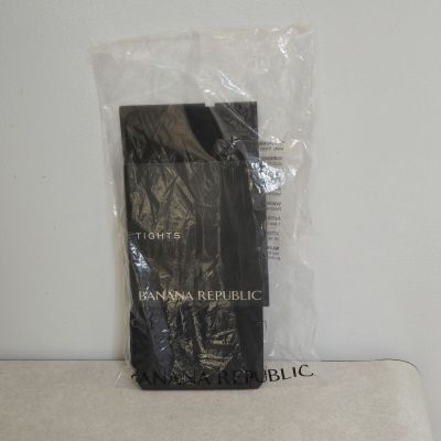 Banana Republic Opaque Black Tights Smooth Size Small NWT