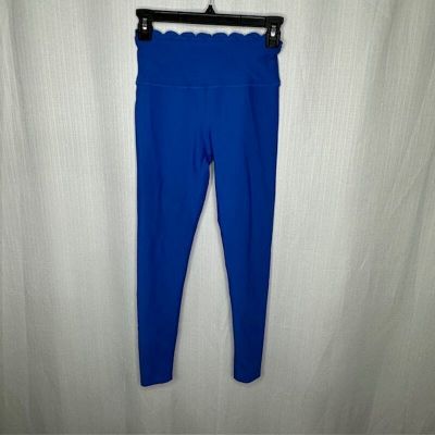 Aqua Blue Scallop Athletic Pants