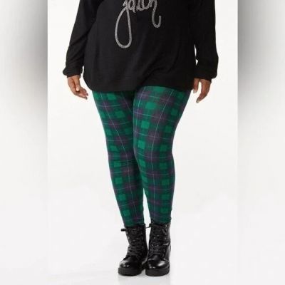 Cato | Plus Size Festive Plaid Leggings Various Sizes Available.