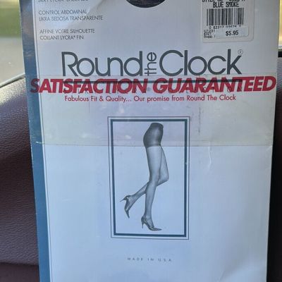 Round the clock control top pantyhose silky Lycra Style 62 size A blue smoke.