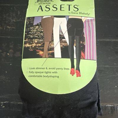 Assets Sara Blakely Terrific Tights Black  158 size 4 MatteOpaque Leg New