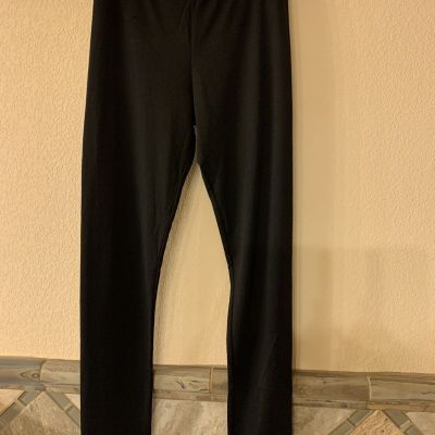 NWOT In Touch Women’s Black Leggings Size S/M Made In USA Yoga Exercise Lounge