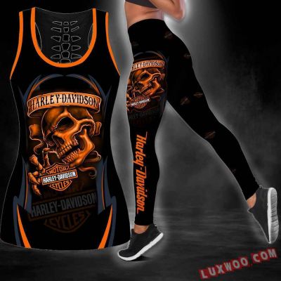 Harley--Davidson Limited Edition Woman Tanktop Legging 3D All Over Print S-5XL