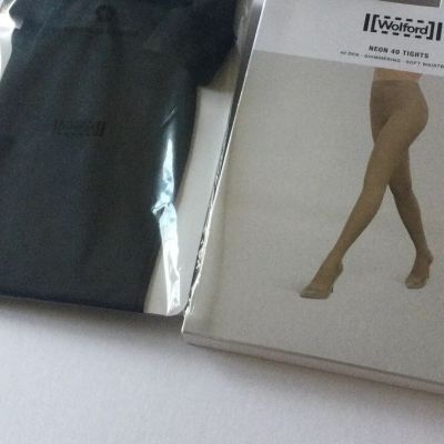 WOLFORD 14978 NEON 40 TIGHTS BLACK SIZE SMALL NWT