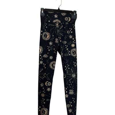 CARBON38 Leggings Size XS Black Gold Cosmic Constellation High Waisted