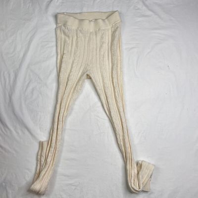 H&M Ivory Leggings Warmers Size Small